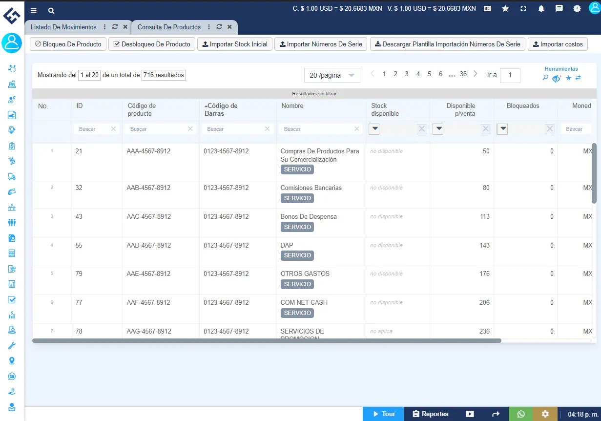 Evidence Technology - Registro y control de productos