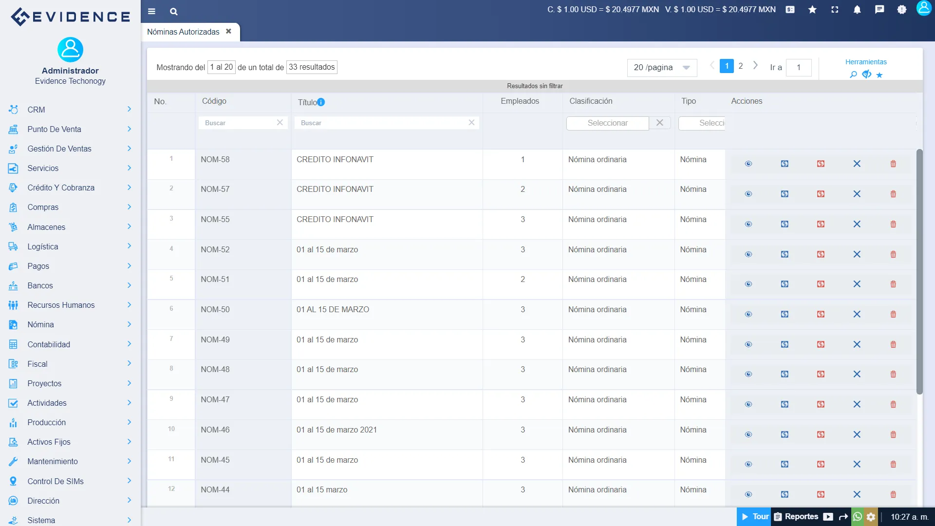 Préstamos de nómina, Evidence Technology