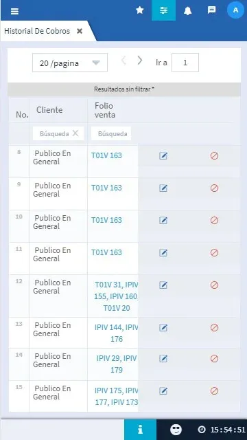 Vista de costos en crédito y cobranza, Evidence Technology