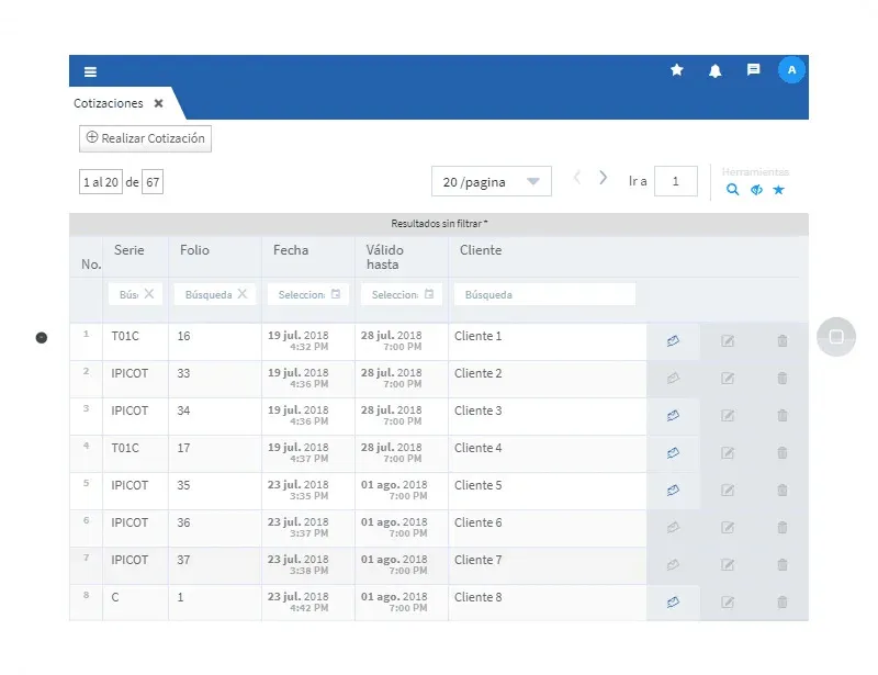 Evidence Technology - Cotizaciones