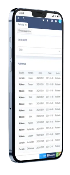 Listado de periodos contables, Evidence Technology