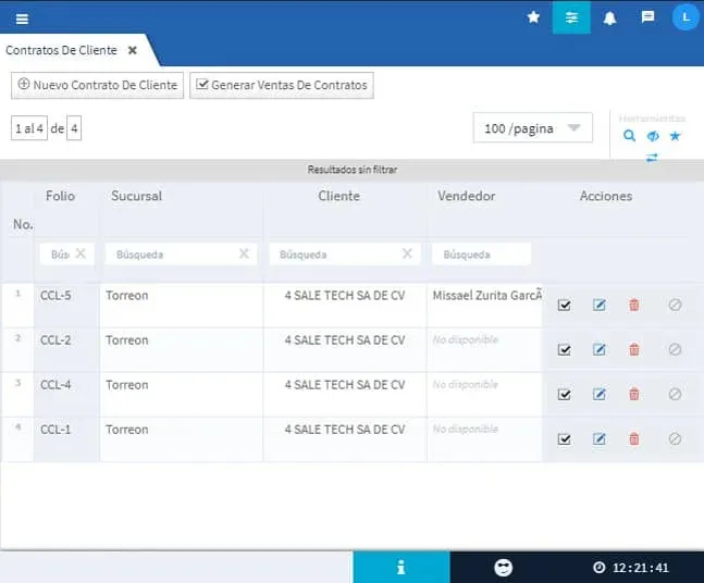 Módulo de proyectos, Evidence Technology