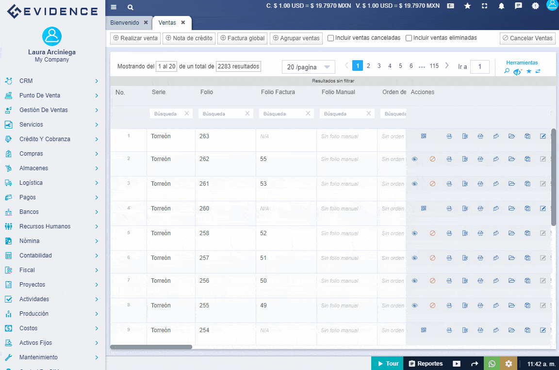 Automatización de procesos con ERP de Evidence Technology