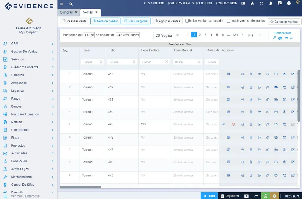Integraciones de compras de Evidence Technology