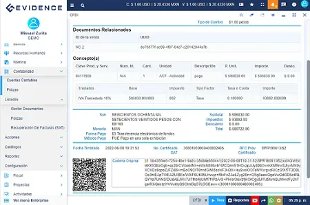 Elementos de protección fiscal con ERP de Evidence Technology