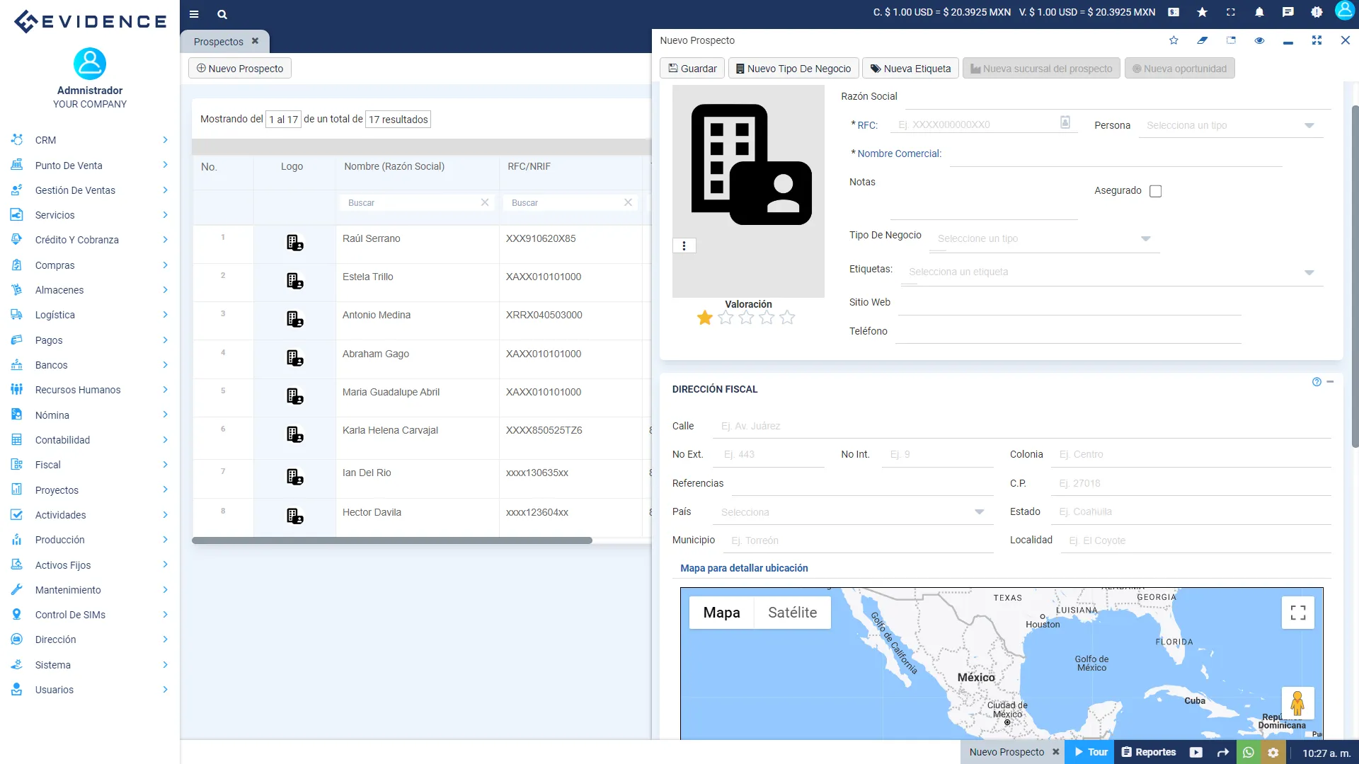 Nuevo prospecto, Evidence Technology