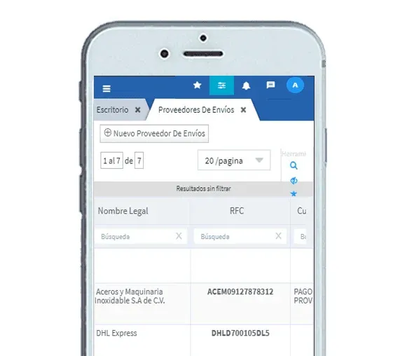 Proveedores de envíos, Evidence Technology