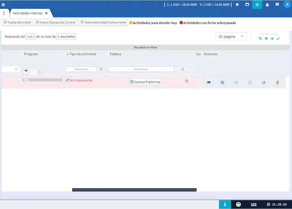 Actividades internas de proyectos, Evidence Technology