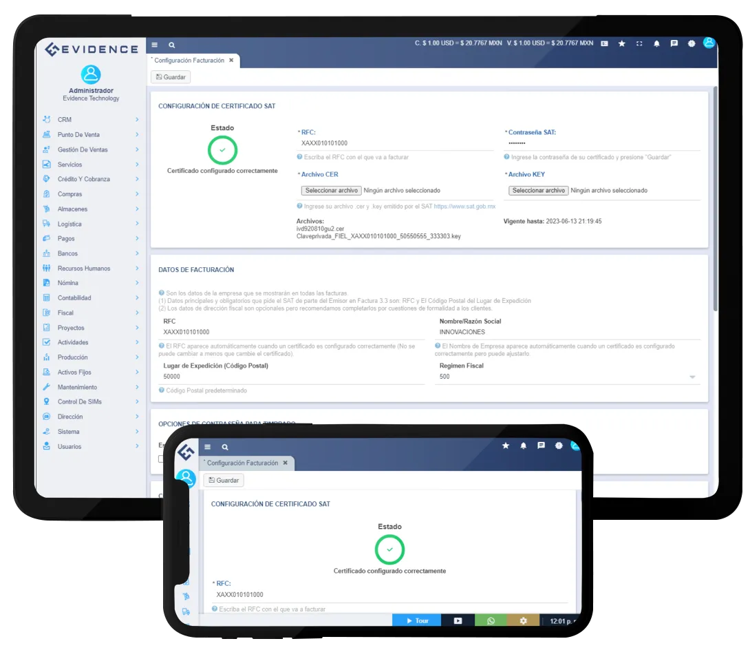Se adapta a tus necesidades, Evidence Technology