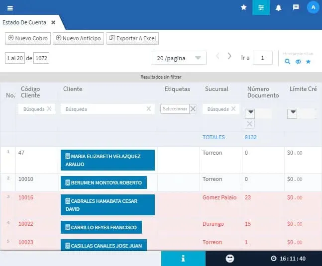 Software de crédito y cobranza, Evidence Technology
